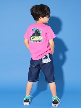 「XLARGE KIDS」｜X-girl STAGES・XLARGE KIDSさん（キッズ・113cm）の夏コーディネート
