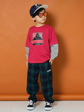 X-girl STAGES・XLARGE KIDSさん（キッズ・114cm）の夏コーディネート