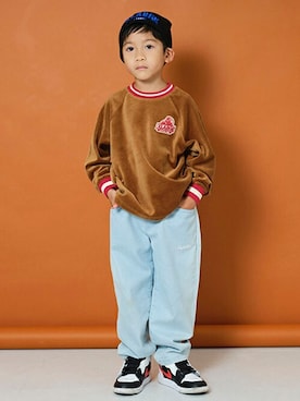 「XLARGE KIDS」｜X-girl STAGES・XLARGE KIDSさん（キッズ・109cm）の冬コーディネート