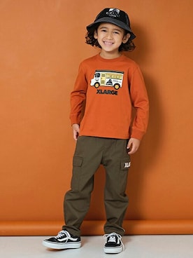 X-girl STAGES・XLARGE KIDSさん（キッズ・113cm）の冬コーディネート