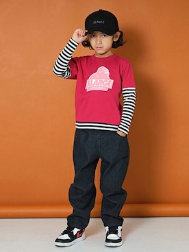 「XLARGE KIDS（エクストララージキッズ）のアイテム」を使った、X-girl STAGES・XLARGE KIDSさん（キッズ・113cm）の夏コーディネート