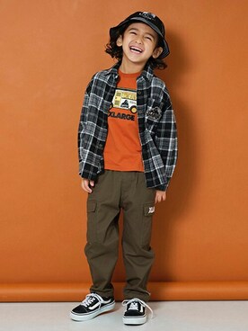 X-girl STAGES・XLARGE KIDSさん（キッズ・113cm）の冬コーディネート