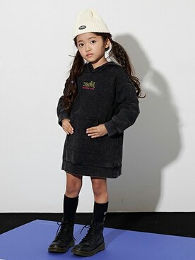 X-girl STAGES・XLARGE KIDSさん（キッズ・108cm）の冬コーディネート