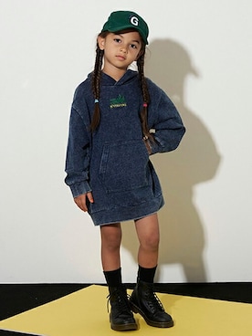 X-girl STAGES・XLARGE KIDSさん（キッズ・110cm）の冬コーディネート