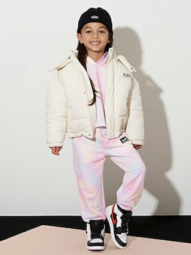 「x-girl stages」｜「アイテム（ジャケット/アウター）」を使った、X-girl STAGES・XLARGE KIDSさん（キッズ・110cm）の秋コーディネート