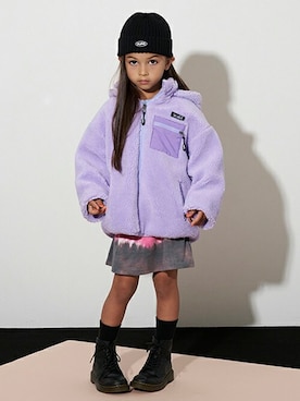 「x-girl stages」｜「アイテム（ジャケット/アウター）」を使った、X-girl STAGES・XLARGE KIDSさん（キッズ・110cm）の秋コーディネート