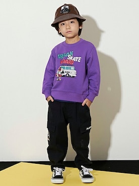 「XLARGE KIDS」｜X-girl STAGES・XLARGE KIDSさん（キッズ・115cm）の秋コーディネート