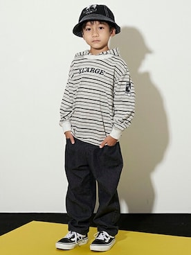 「XLARGE KIDS」｜X-girl STAGES・XLARGE KIDSさん（キッズ・109cm）の秋コーディネート