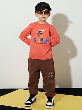 「XLARGE KIDS（エクストララージキッズ）のアイテム」を使った、X-girl STAGES・XLARGE KIDSさん（キッズ・110cm）の秋コーディネート