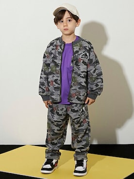 「XLARGE KIDS（エクストララージキッズ）のアイテム」を使った、X-girl STAGES・XLARGE KIDSさん（キッズ・110cm）の秋コーディネート