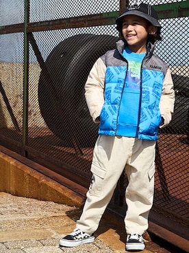 「XLARGE KIDS」｜X-girl STAGES・XLARGE KIDSさん（キッズ・110cm）の秋コーディネート