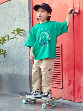 X-girl STAGES・XLARGE KIDSさん(キッズ・107cm)の春コーディネート