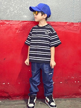 「XLARGE KIDS」｜X-girl STAGES・XLARGE KIDSさん（キッズ・113cm）の冬コーディネート