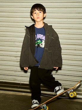 X-girl STAGES・XLARGE KIDSさん（キッズ・118cm）の秋コーディネート