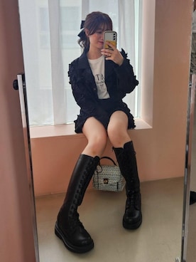 「参戦服」｜「アイテム（その他アウター）」を使った、マジェスティックレゴン池袋サンシャインシティ店スタッフさん（レディース・155cm）の夏コーディネート
