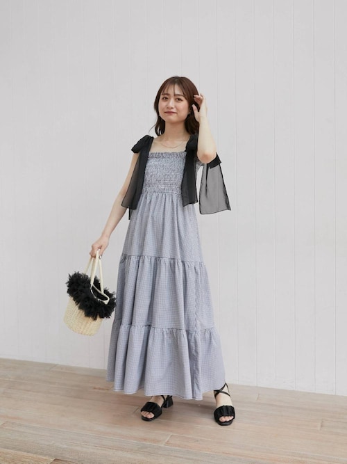 MAJESTIC LEGON ワンピース 2way肩リボンキャミワンピ : ZOZOTOWN