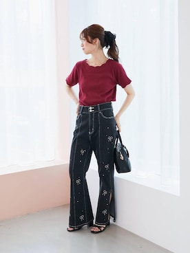 「参戦服」｜マジェスティックレゴン池袋サンシャインシティ店スタッフさん（レディース・155cm）の夏コーディネート
