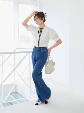 「アイテム（その他シューズ）」を使った、マジェスティックレゴン池袋サンシャインシティ店スタッフさん（レディース・155cm）の夏コーディネート