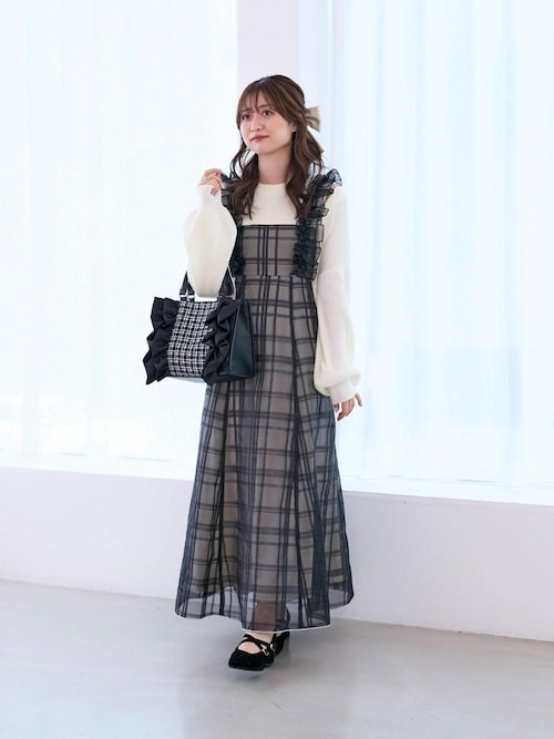 セール】ノースリフリルドッキングワンピ（ワンピース）｜MAJESTIC