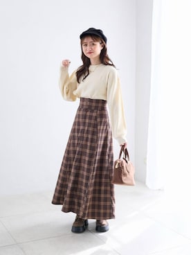 「MAJESTIC LEGON（マジェスティックレゴン）のアイテム」を使った、マジェスティックレゴン池袋サンシャインシティ店スタッフさん（レディース・155cm）の秋コーディネート