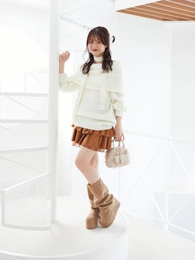 マジェスティックレゴン池袋サンシャインシティ店スタッフさん(レディース・155cm)の冬コーディネート