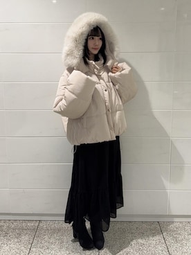 マジェスティックレゴン池袋サンシャインシティ店スタッフさん（レディース・159cm）の冬コーディネート