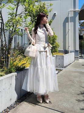 「MAJESTIC LEGON」｜マジェスティックレゴン池袋サンシャインシティ店スタッフさん（レディース・155cm）の春コーディネート
