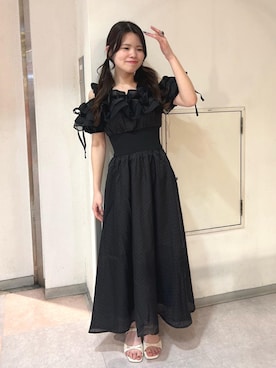 「ブルべ夏」｜マジェスティックレゴン名古屋近鉄店スタッフさん（レディース・150cm）の夏コーディネート