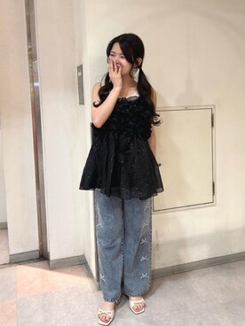 「ブルべ夏」｜マジェスティックレゴン名古屋近鉄店スタッフさん（レディース・150cm）の夏コーディネート