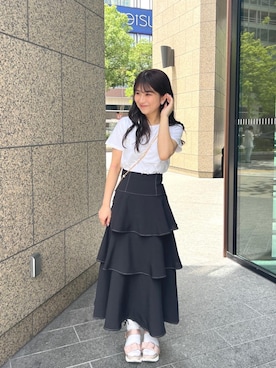 マジェスティックレゴン名古屋近鉄店スタッフさん（レディース・155cm）の夏コーディネート