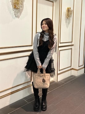 マジェスティックレゴン名古屋近鉄店スタッフさん（レディース・150cm）の秋コーディネート