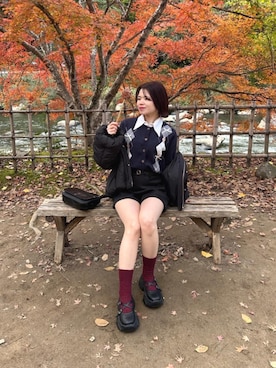 マジェスティックレゴン名古屋近鉄店スタッフさん(レディース・150cm)の秋コーディネート