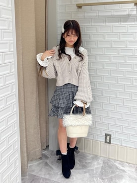 マジェスティックレゴン名古屋近鉄店スタッフさん（レディース・155cm）の冬コーディネート