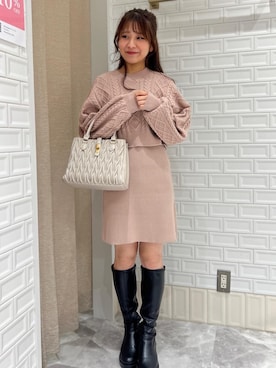 マジェスティックレゴン名古屋近鉄店スタッフさん(レディース・155cm)の冬コーディネート