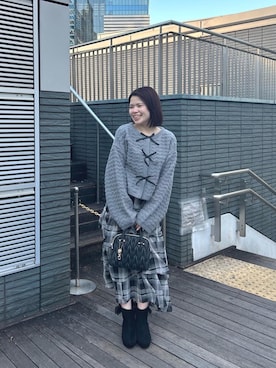 マジェスティックレゴン名古屋近鉄店スタッフさん（レディース・150cm）の冬コーディネート