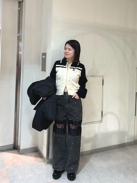 マジェスティックレゴン名古屋近鉄店スタッフさん（レディース・150cm）の冬コーディネート