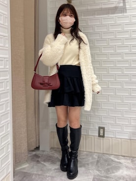マジェスティックレゴン名古屋近鉄店スタッフさん（レディース・155cm）の冬コーディネート