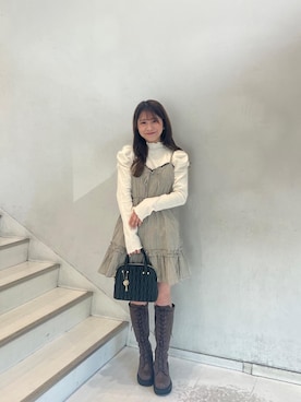 マジェスティックレゴン名古屋近鉄店スタッフさん(レディース・155cm)の冬コーディネート