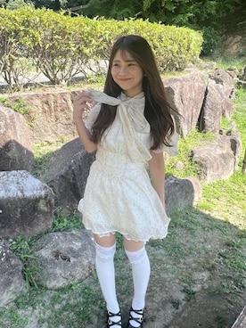 「アイテム（その他シューズ）」を使った、マジェスティックレゴン名古屋近鉄店スタッフさん（レディース・155cm）の夏コーディネート