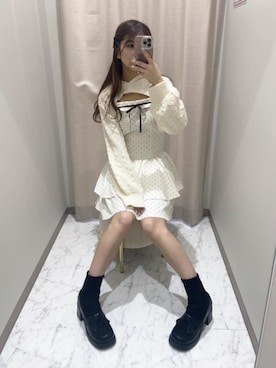 「イエベ春」｜マジェスティックレゴン名古屋近鉄店スタッフさん（レディース・155cm）の秋コーディネート