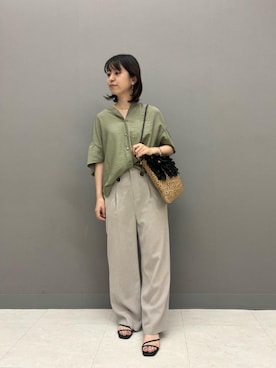 「お呼ばれ」｜「アイテム（パンツ）」を使った、horiさん（レディース・153cm）の夏コーディネート