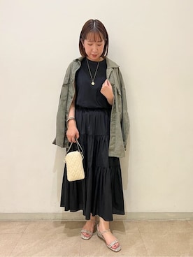 「パイソン柄」｜arisaさん（メンズ・159cm）の夏コーディネート