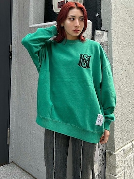 「コーディネート」｜「アイテム（スウェット）」を使った、MFC STORE 大阪さん（レディース・160cm）の春コーディネート