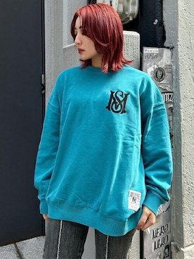 「コーディネート」｜「アイテム（スウェット）」を使った、MFC STORE 大阪さん（レディース・160cm）の春コーディネート