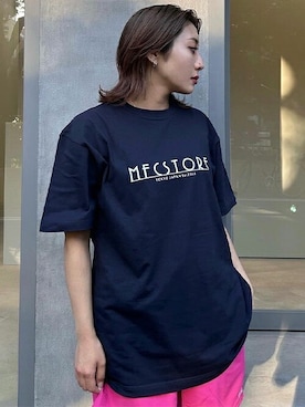 「FRUIT OF THE LOOM（フルーツオブザルーム）のアイテム」を使った、MFC STORE 大阪さん（レディース・160cm）の夏コーディネート