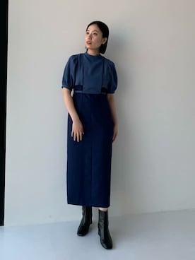 「＃ワンピース」｜光希さん（レディース・160cm）の春コーディネート