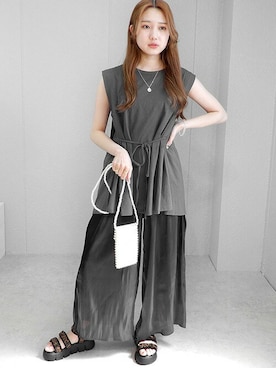 miniaさん（レディース・160cm）の夏コーディネート