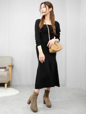 「minia（ミニア）のアイテム（アクセサリー）」を使った、miniaさん（レディース・158cm）の秋コーディネート