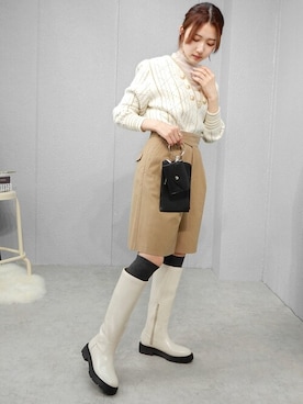 miniaさん（レディース・160cm）の冬コーディネート