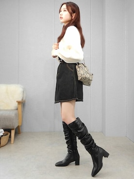 miniaさん（レディース・160cm）の冬コーディネート